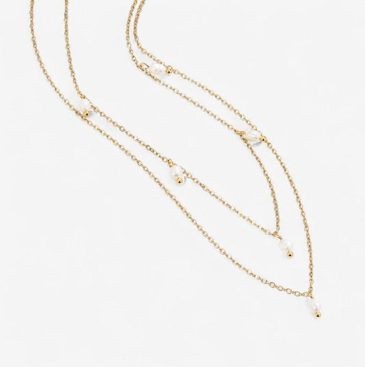 Kay Pearl Drop Layered Necklace